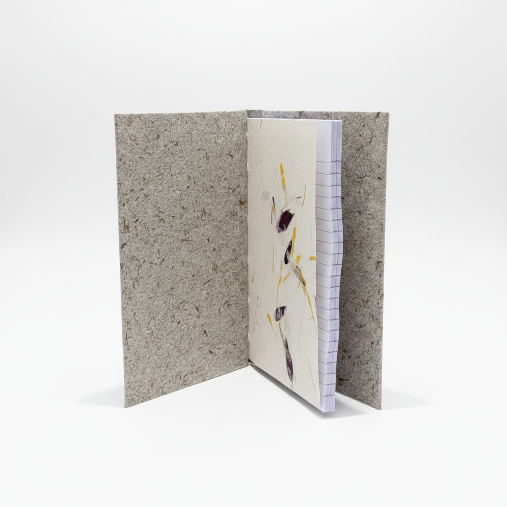 Cuaderno abierto interior