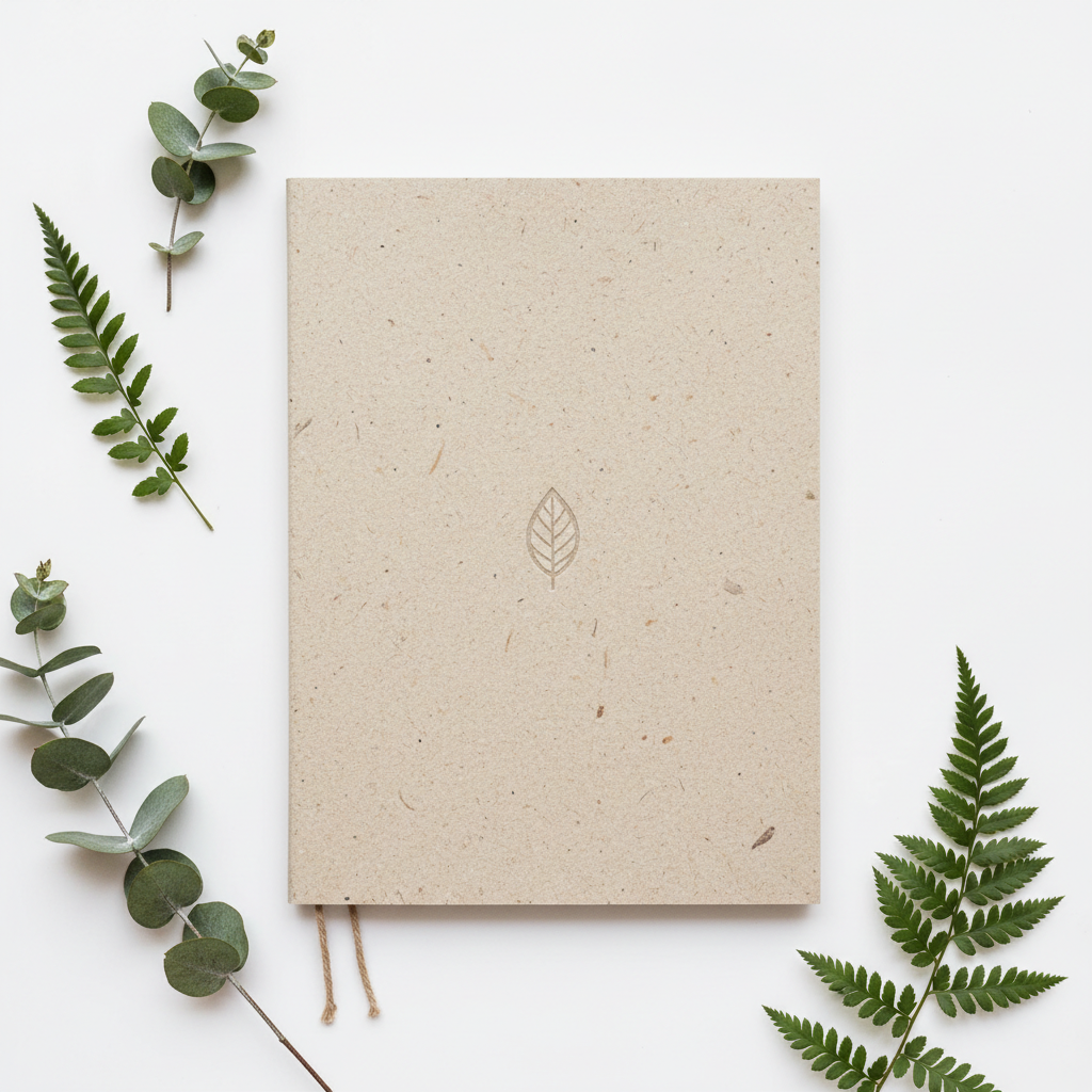 Cuaderno ecológico de hojas recicladas