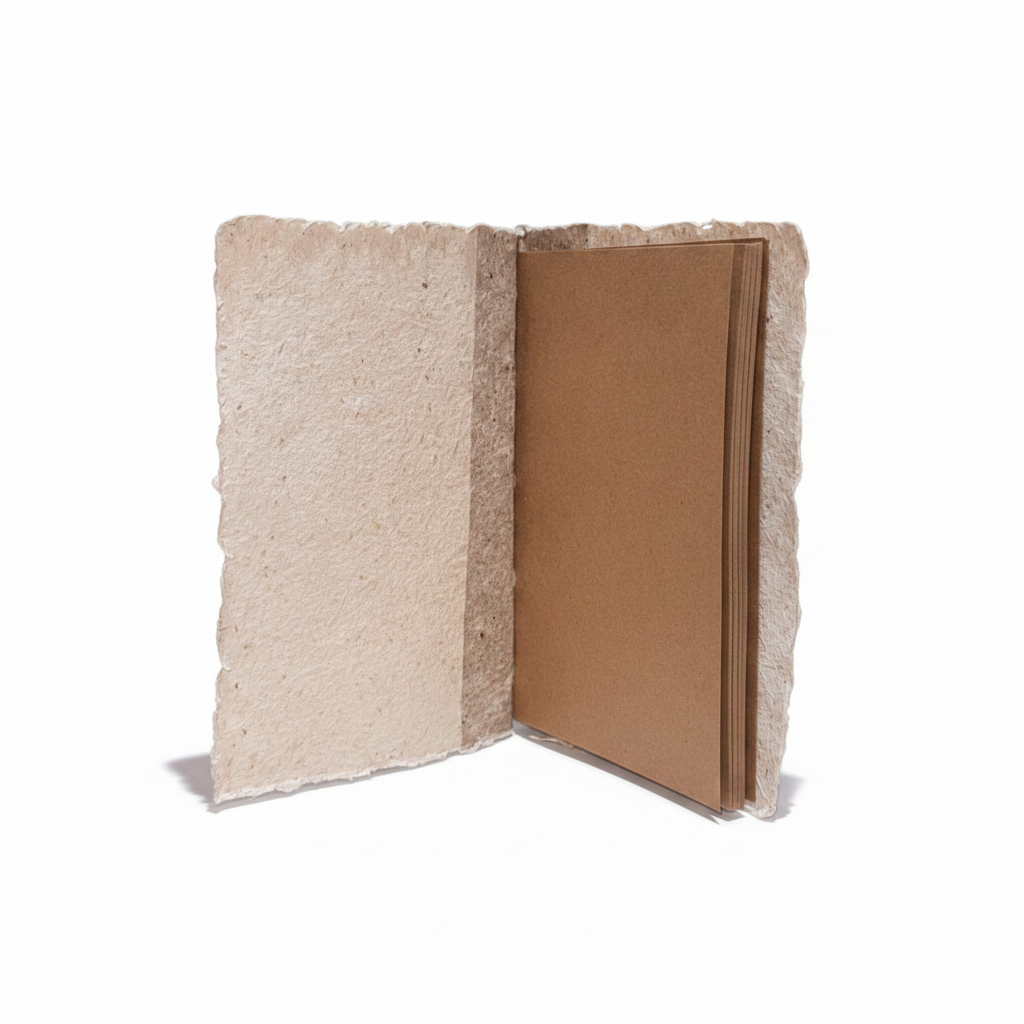 Libreta abierta fondo blanco